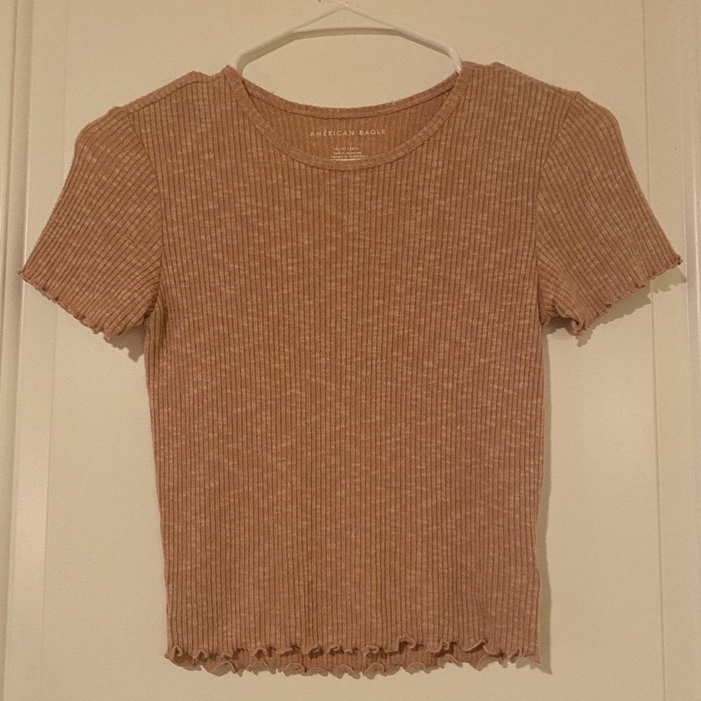 American Eagle Ribbed Tee XS